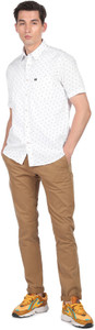 Arrow Sport Men Printed Casual White Shirt