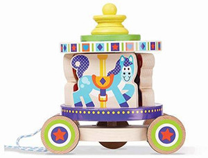 MELISSA DOUG FIRST PLAY Carousel Pull Toy FIRST PLAY Carousel