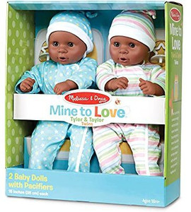 Melissa and doug shop twin baby dolls