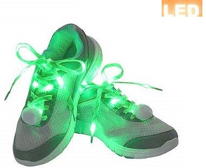 TrustShip Green Shoelaces LED Light Casual Sneaker For Night Dance