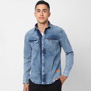 Pantaloons on sale denim shirt
