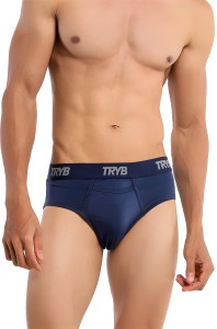 Tryb Men Mens Sport Performance Moisture Wicking Athletic Active Dry Fit  Boxer Brief Brief