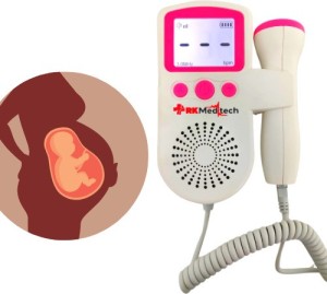 AKII Listen Angel's Heartbeat Monitor for Pregnancy Pink Fetal