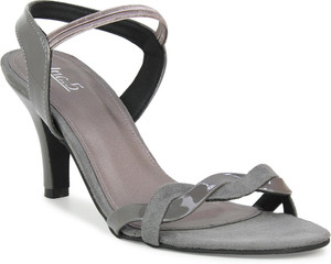 Grey best sale strappy heels