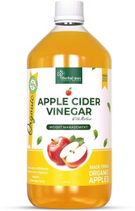 Herbal max Raw, Unfiltered & Unpasteurized Apple Cider Vinegar with Mother for Weight Loss Vinegar