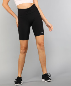 PUMA Solid Women Black Sports Shorts Buy PUMA Solid Women Black