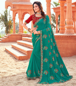 Buy Laxmipati Sarees Printed Daily Wear Chiffon Green Sarees Online Best Price In India Flipkart