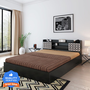 Bharat Lifestyle Brazil Engineered Wood Queen Box Bed Price in