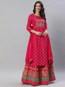 Flipkart kurti with skirt store