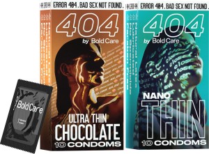 Bold Care 404 Ultra Thin Chocolate Flavored + Super Nano Thin Condom