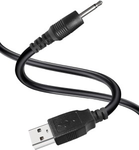 Adaptateur Jack mâle 2.5 mm vers USB 2.0 mâle Micro-B pour noir 1