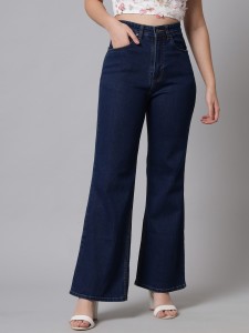 Light Blue High-waist Parallel Jeans for Women – Code 61-pokeht.vn