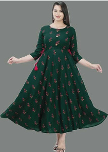 Vinayak Women Printed Anarkali Kurta Buy Vinayak Women Printed