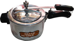 Silver gold 5 L Inner Lid Pressure Cooker Price in India Buy Silver gold 5 L Inner Lid Pressure Cooker online at Flipkart