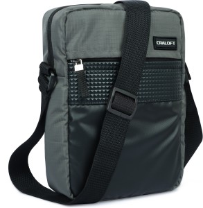 CRALOFT Grey Sling Bag Side Bag For Men / Sling Bag / Crossbody Tablet Messenger Bag Office Travel (S2)