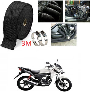 Atoray Bike Exhaust Wrap Heat Shield 2 Clamp 3 Meter For Honda CB