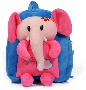 Flipkart pipika Soft Plush Elephant School Bag for Baby Boys and Girls Ideal for Preschool Waterproof School Bag School Bag