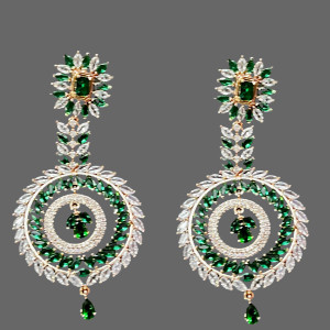 Party Wear Artificial Diamond Earrings Manufacturers India