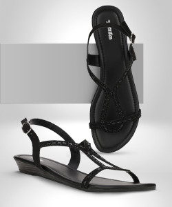 Bata BLERIOT SANDAL Women Black Wedges Buy Bata BLERIOT SANDAL