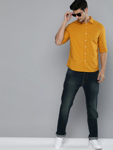 LEVI S Men Solid Casual Yellow Shirt Buy LEVI S Men Solid Casual