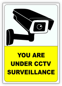 signEver You Are Under CCTV Surveillance Emergency Sign Price in
