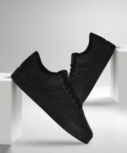 Adidas flat shoes black store