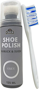 Quick Nubuck Suede Shoe Polish Color Grey Pack 125 ML