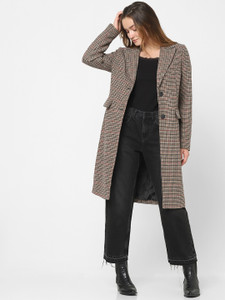 VERO MODA Polyester Checkered Coat Buy VERO MODA Polyester Checkered Coat Online at Best Prices in India Flipkart