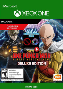One punch man a hero nobody knows outlet xbox