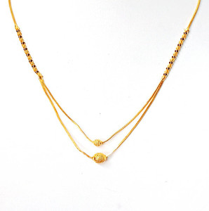 Stylish Colony Ball Shape Gold Plated Double Chain Fancy Gold Mangalsutra For Women Girls Brass Mangalsutra Price in India Buy Stylish Colony Ball Shape Gold Plated Double Chain Fancy Gold