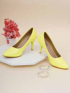 Yellow kitten shop heel sandals