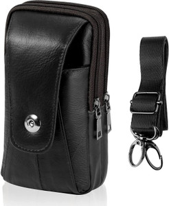 SHAFIRE Leather Mobile Pouch for Men Multifunction Belt Pouch for