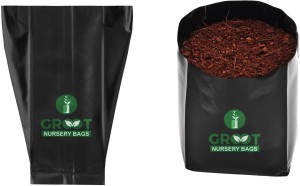 GROOT Plastic Grow Nursery Plant Bags Container Home Garden (12 X 12 INCH) Grow Bag
