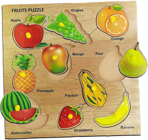 Wooden 2025 fruit puzzle
