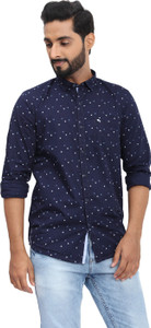Dcot by Donear Men Self Design Casual Blue Shirt Buy Dcot by