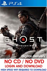 Ghost Of Tsushima PS4 GAME (NO CD NO DVD - LOGIN AND DOWNLOAD