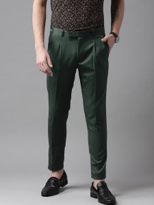 DENNISON Tapered Men Green Trousers