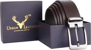 URBAN LEATHER Men Brown Genuine Leather Belt