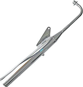 nikavi SLCP09 Silencer Compatible For Hero Splendor Y2K Chrome