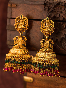 Big gold shop jhumkas designs