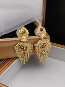 Iron earrings clearance gold