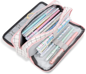 Flipkart TREXEE Pencil Pouch Aesthetic Pencil Case Large Capacity Pencil Pouch for Boys Girls College High School Supplies Cute Pen Pouch Korean Bag Stationery Bag Art Canvas Pencil Box Pouch