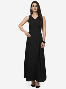 Black maxi dress flipkart on sale