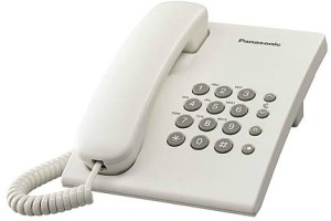 panasonic kx-ts500mx corded landline phone(white)