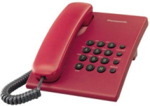 panasonic kx-ts500mx corded landline phone(red)