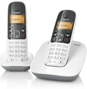 gigaset a490 duo cordless landline phone(white)