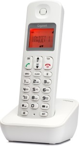 gigaset a100 cordless landline phone(white)