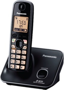 panasonic kx-tg3711sxb cordless landline phone(black)