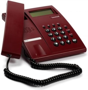 beetel m51 landline phone corded landline phone(dark red)