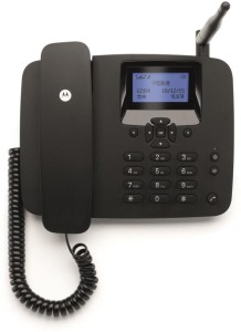 motorola fw200l sim enabled corded landline phone(black)